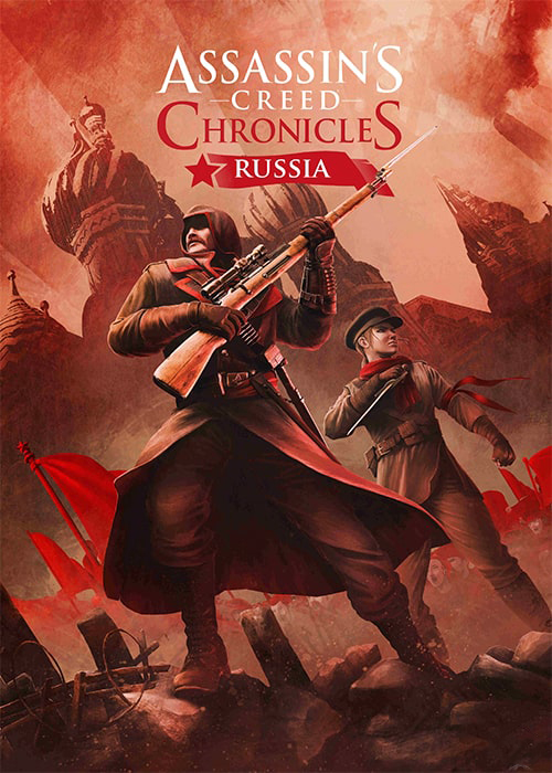 کاور رسمی بازی Assassin’s Creed Chronicles Russia؛ نیکولای اورلوف با تفنگ تک‌تیرانداز در انقلاب روسیه
